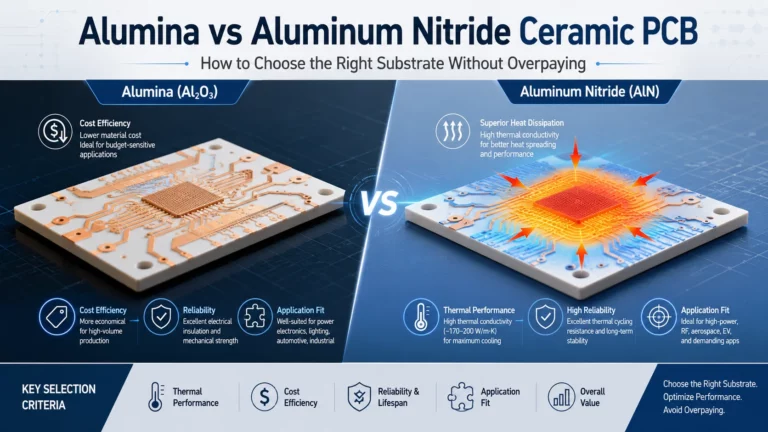 Alumina vs Aluminum Nitride Ceramic PCB How to Choose the Right Substrate Without Overpaying
