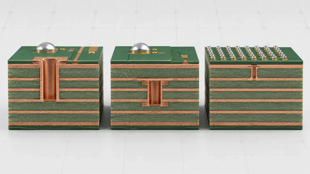 Blind via vs buried via vs microvia structures in an HDI PCB multilayer stackup