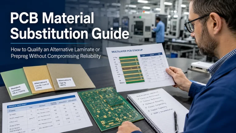 PCB Material Substitution Guide How to Qualify an Alternative Laminate or Prepreg Without Compromising Reliability