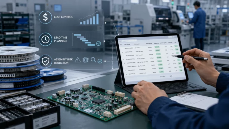 How BOM Sourcing Reduces PCBA Cost, Lead Time and Assembly Risk